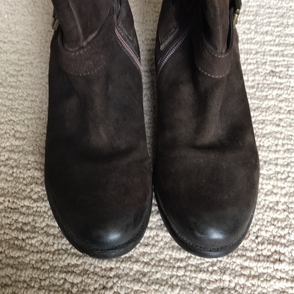 Clark’s Brown Suede Zip Boots 9.5 - Picture 8 of 13